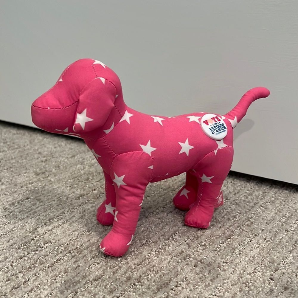 PINK Victoria’s Secret Star Dog VOTE FOR PINK Pin